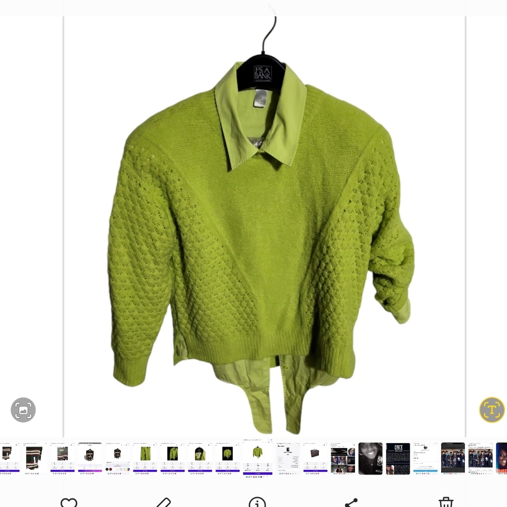 Sweater and blouse